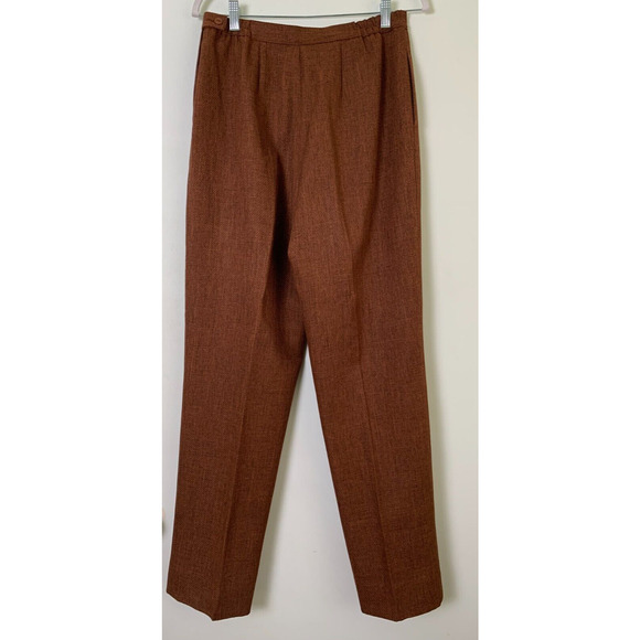 JOHN MEYER BROWN LONG LINE PANT SUIT BEADED EMBROIDERED SIZE 10 - Picture 12 of 16